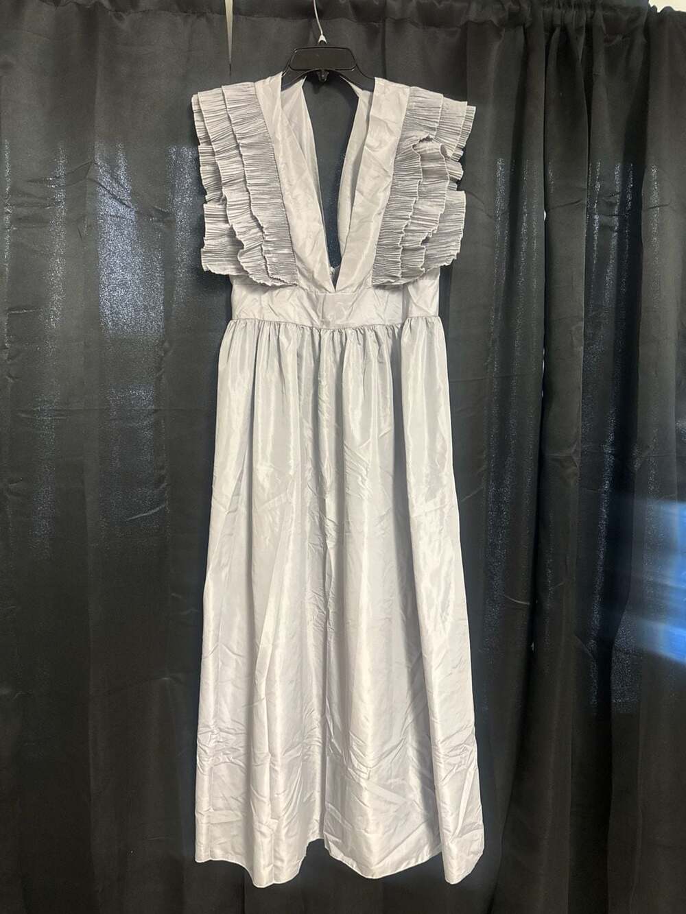 Women's Wrap V Neck Evening Gown